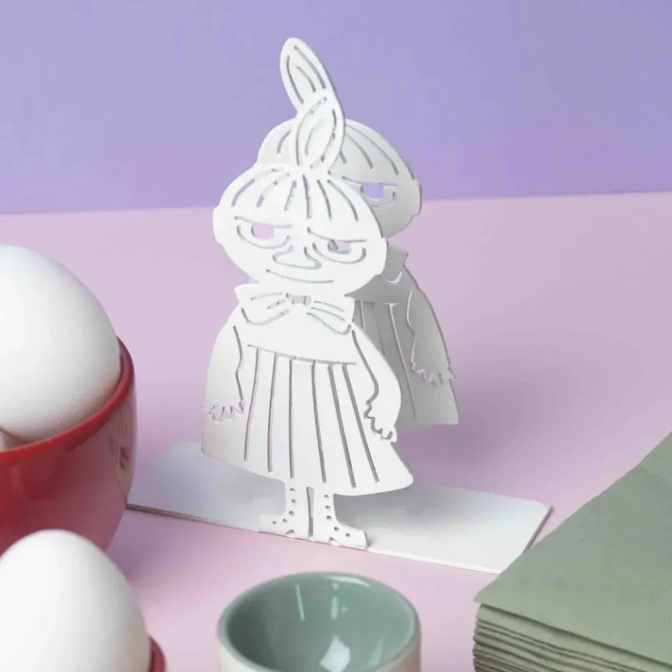 Moomintroll Little My porte-serviettes blanc métal 14 cm