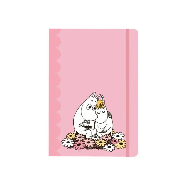 Moomintroll Hug carnet A5 rose 128 pages