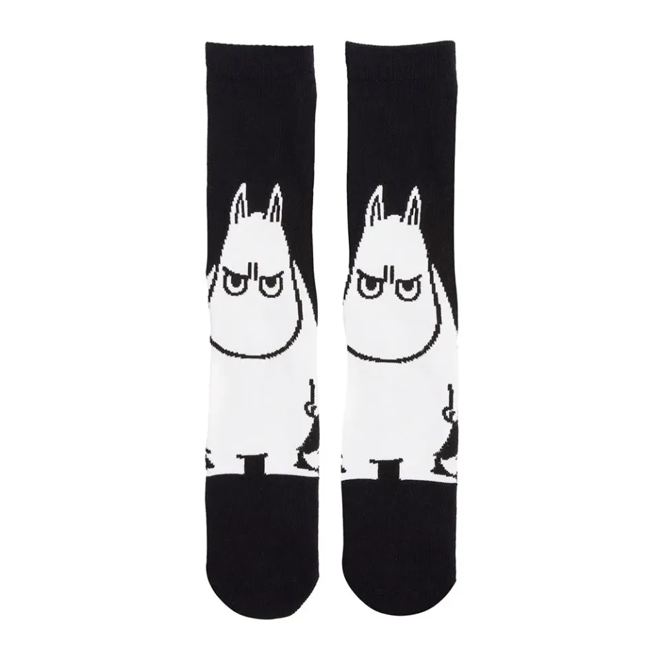 Moomintroll Angry Chaussettes noires 40-45 coton