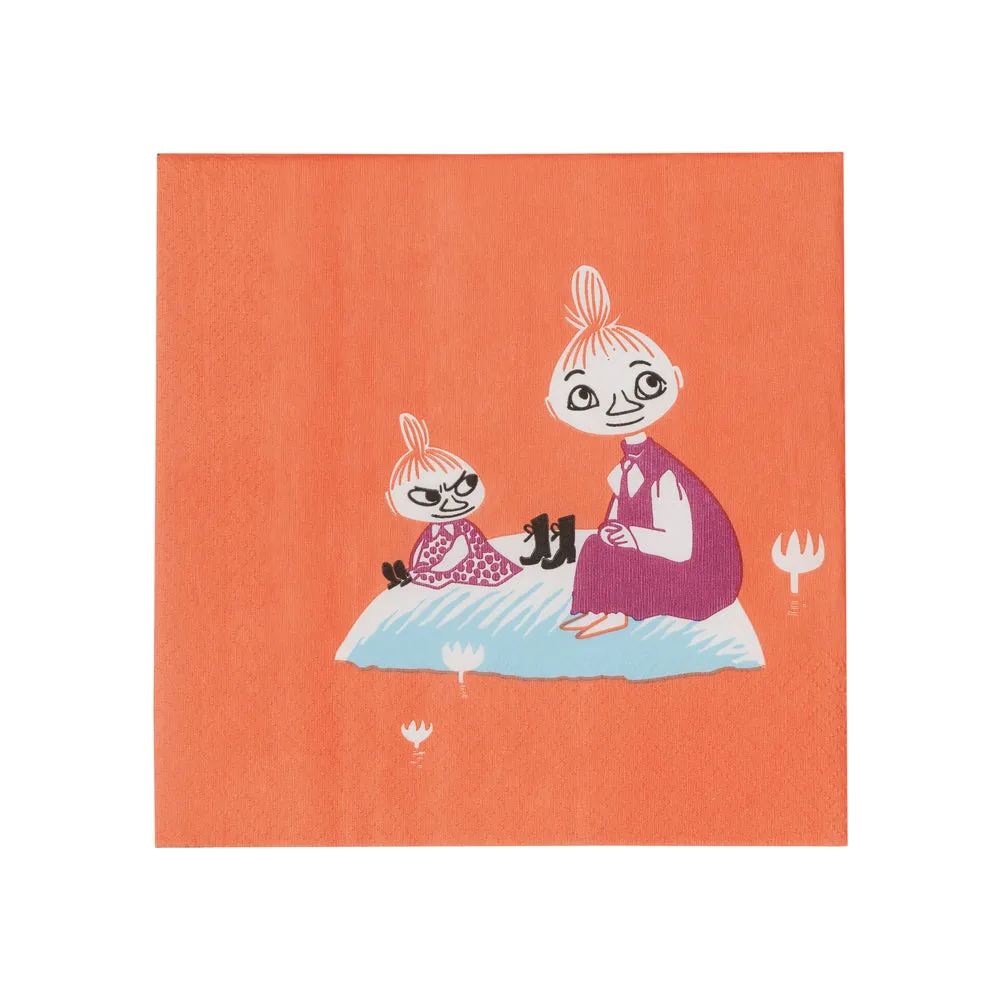 Moomintroll Under The Umbrella Moomin Under The Umbrella serviette papier rouge 33 cm