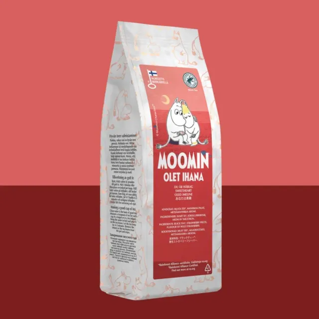 Moomintroll Sweetheart thé noir fraise des bois 80 g