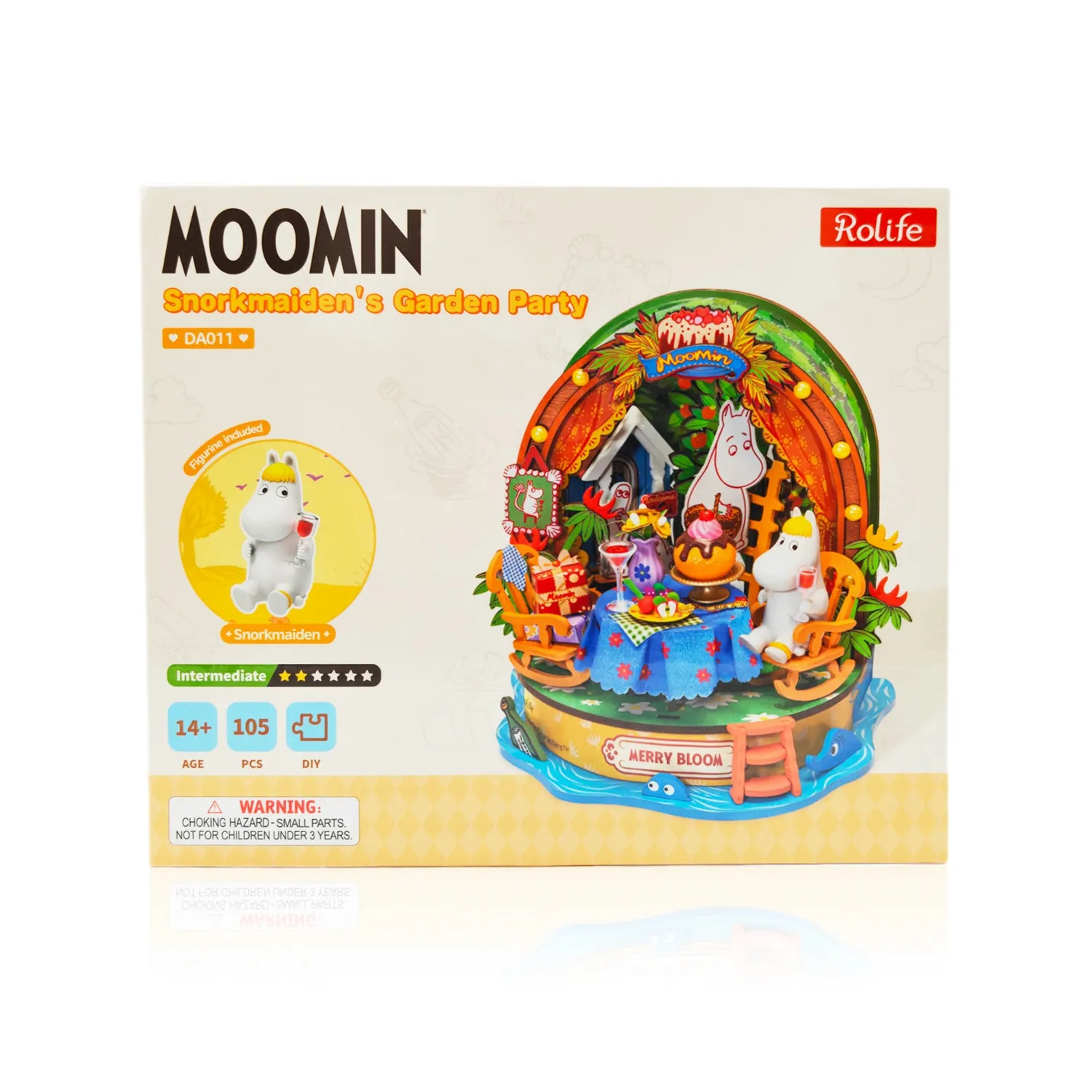 Moomintroll Garden Party maison poupée 3D Snorkmaiden