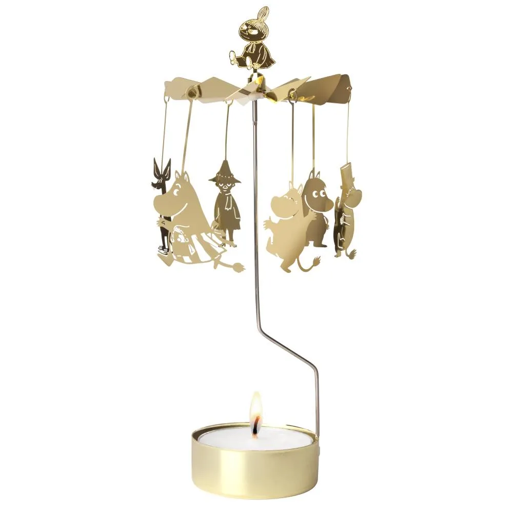 Moomintroll bougeoir carrousel métal