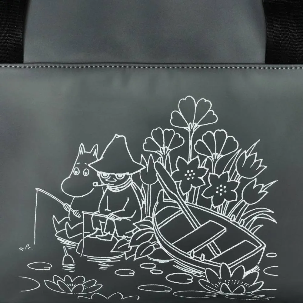 Moomintroll Fishing Sac de voyage gris 20 L réfléchissant