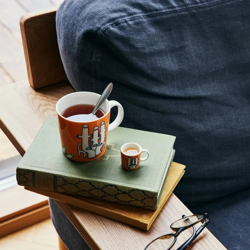 Moomintroll Hattifatteners mug 0,3 l orange en vitro porcelaine