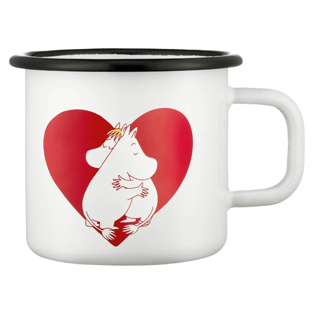 Moomintroll Heart mug émail amour