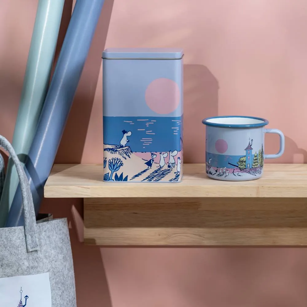 Moomintroll Sunset mug émaillé bleu 55 cl