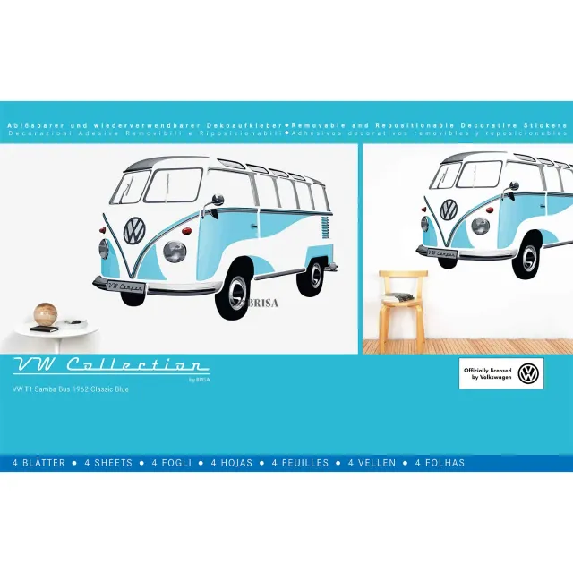 Brisa VW Collection T1 Bus sticker mural