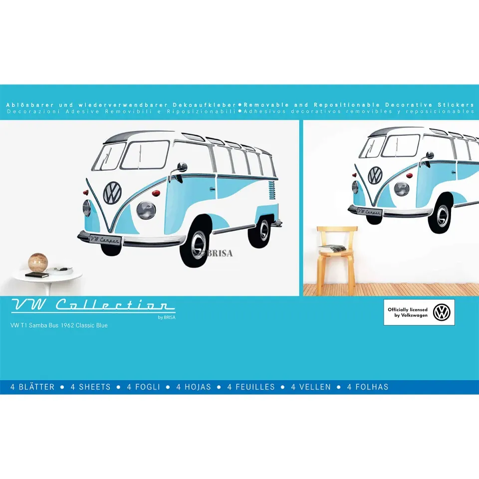 Brisa VW Collection T1 Bus sticker mural