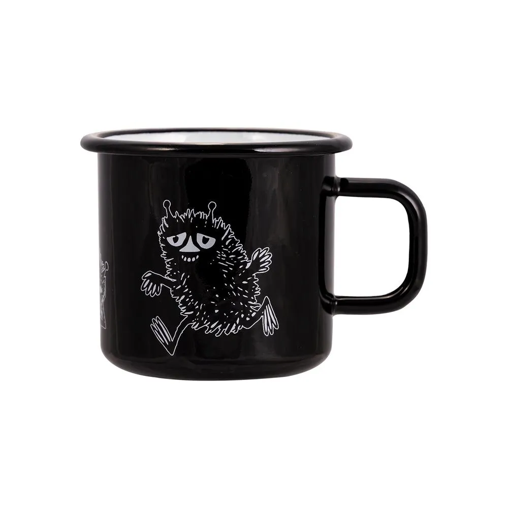Moomintroll Retro Stinky mug emaille noir 37 cl