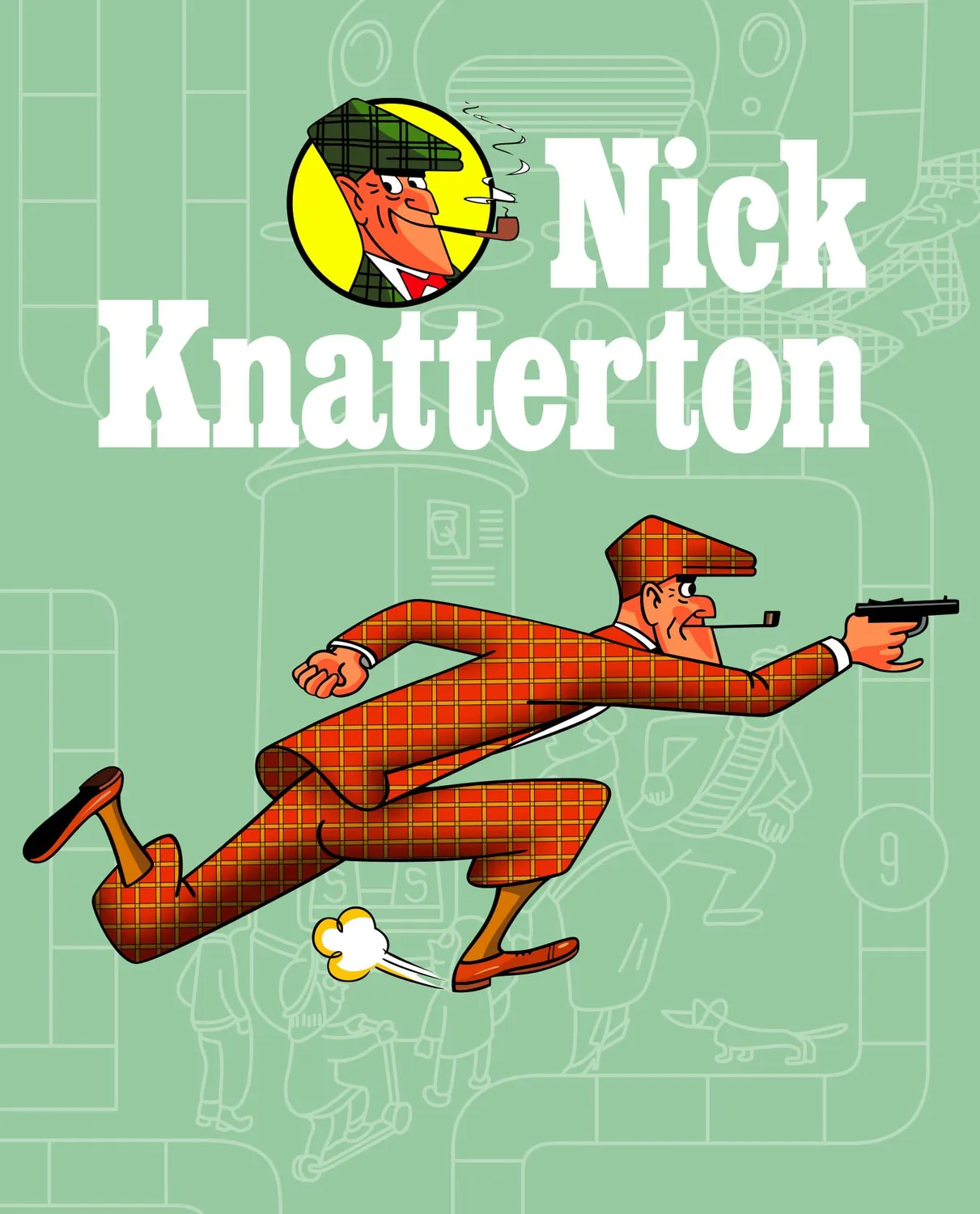 Pixgoodies Nick Knatterton détective mug céramique 325 ml