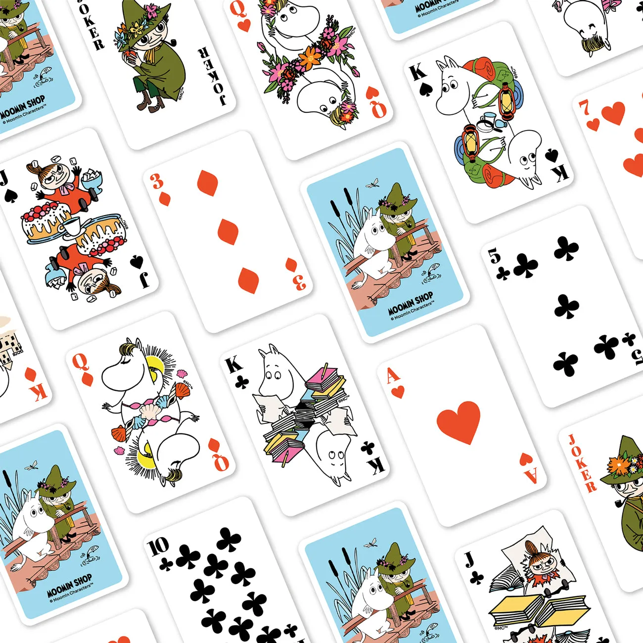 Moomintroll & Snufkin jeu de 55 cartes pont