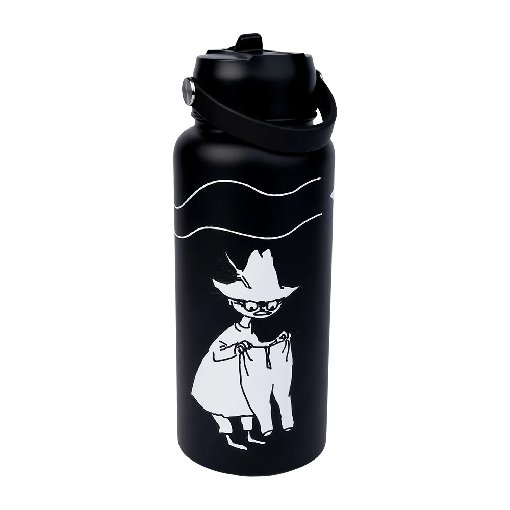 Moomintroll Comet gourde isotherme noire 1 L