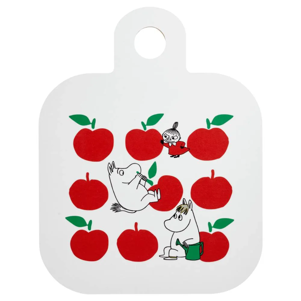 Moomintroll Joyfull Apples planche 25x32cm rouge
