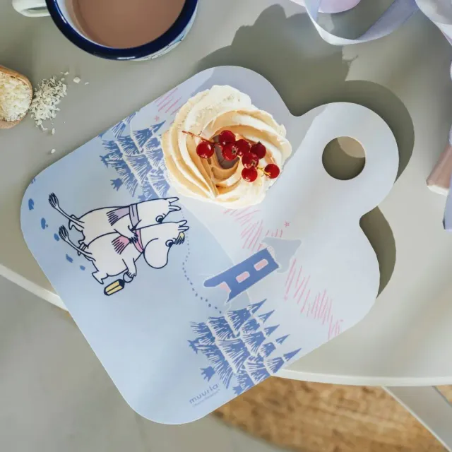 Moomintroll Frosty Day Chop & Serve planche 20 × 25 cm bouleau