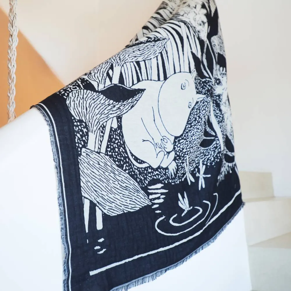 Moomintroll Midsummer Madness foulard coton 120x120