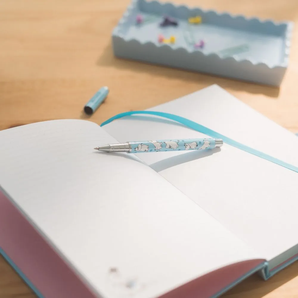 Moomintroll Carnet Stylo Bleu Coffret Cadeau A5