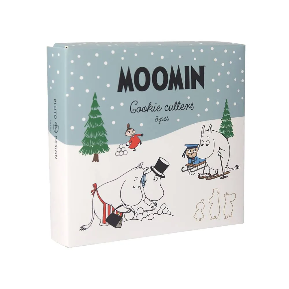 Moomintroll Winter emporte-pièces dorés lot 3