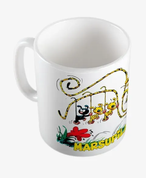 Pixgoodies Marsupilami mug Ma famille d'abord céramique
