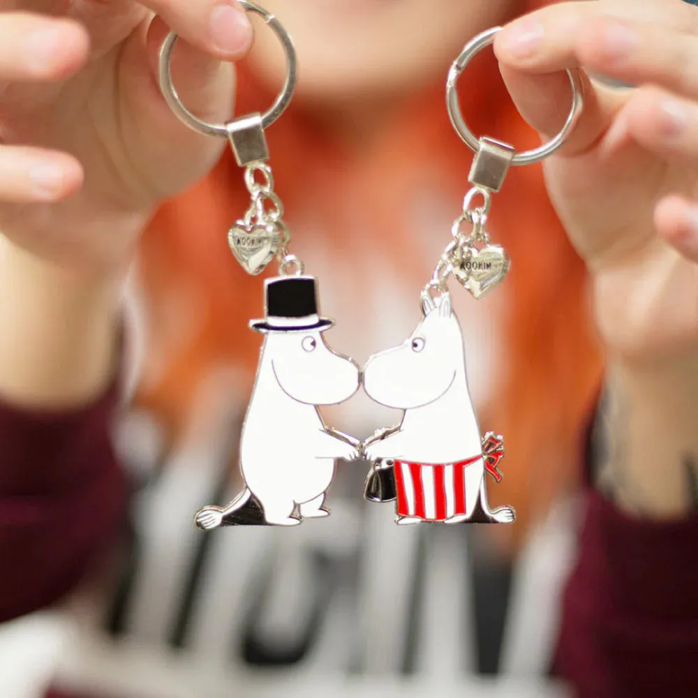 Moomintroll Moominmamma & Moominpappa porte-clés 2 pièces métal