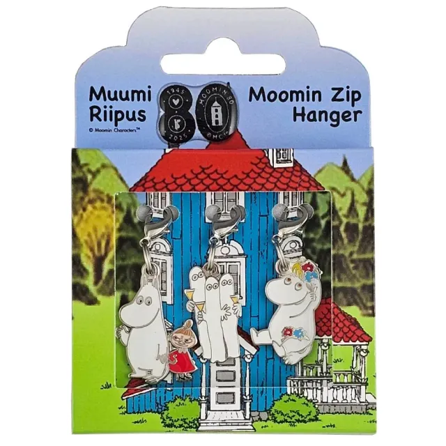 Moomintroll breloques zip lot de 3 métal