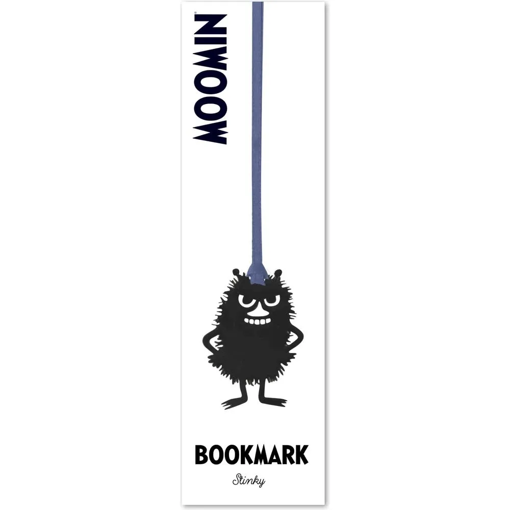 Moomintroll Stinky marque-page métal noir 4 x 7,5 cm