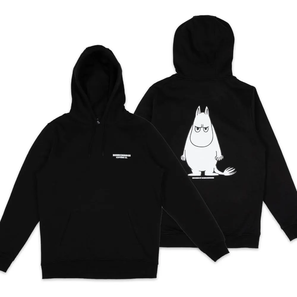 Moomintroll Angry sweat à capuche noir unisexe