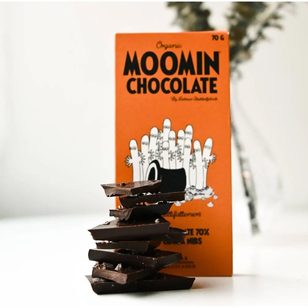 Moomintroll Hattifatteners tablette chocolat noir bio 70 g