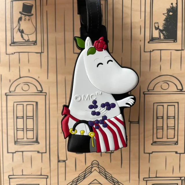 Moomintroll Moominmamma étiquette bagage caoutchouc