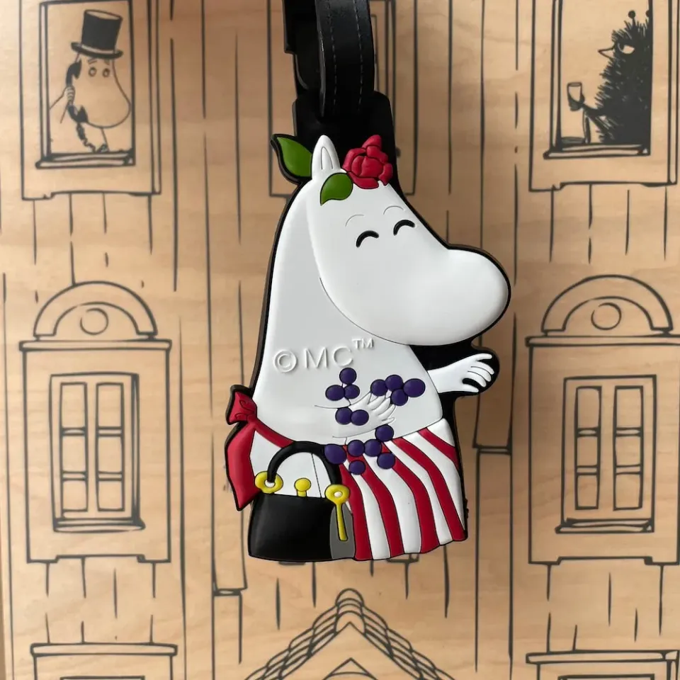 Moomintroll Moominmamma étiquette bagage caoutchouc