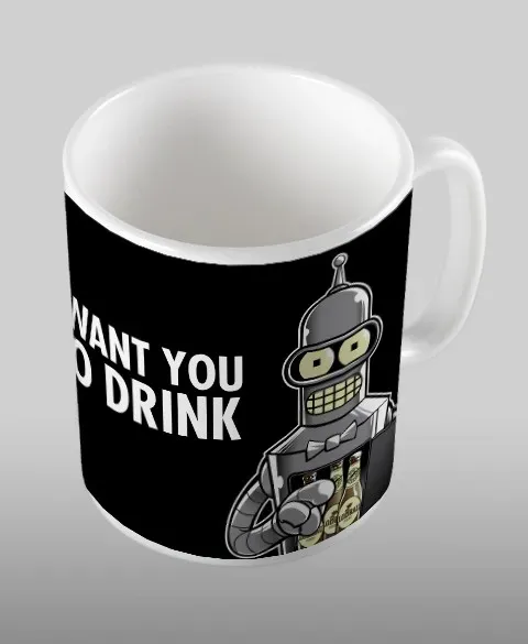Pixgoodies Futurama Bender paye sa tournée mug céramique