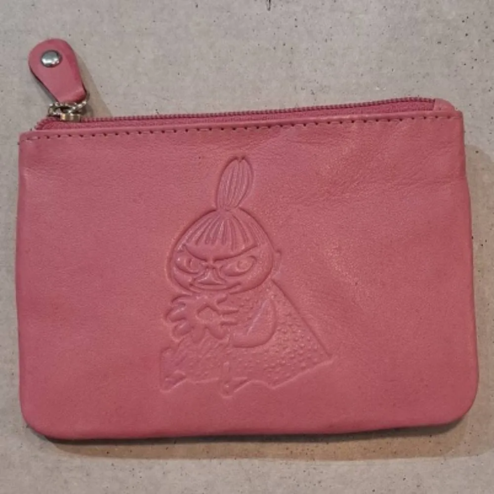 Little My porte-monnaie cuir fuchsia 12x9 cm