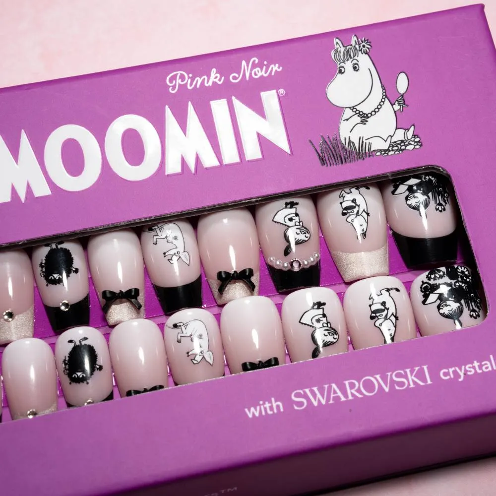 Moomintroll Moomin Press-on Nails faux ongles rose 30 pièces