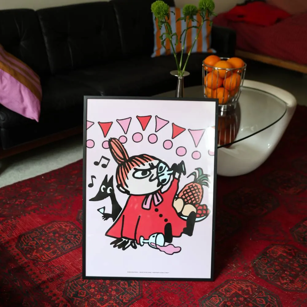 Moomintroll Little My poster affiche rose