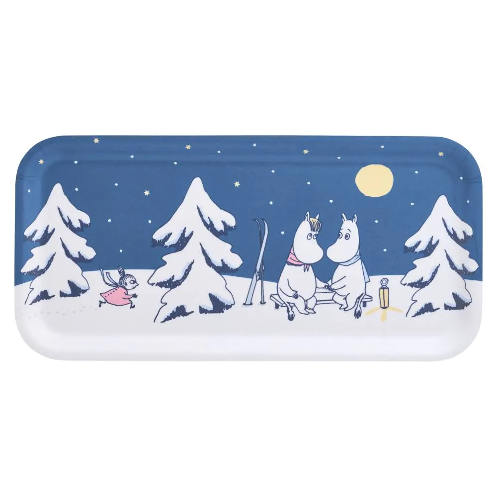 Moomintroll Starry Night plateau bouleau 27x13 cm