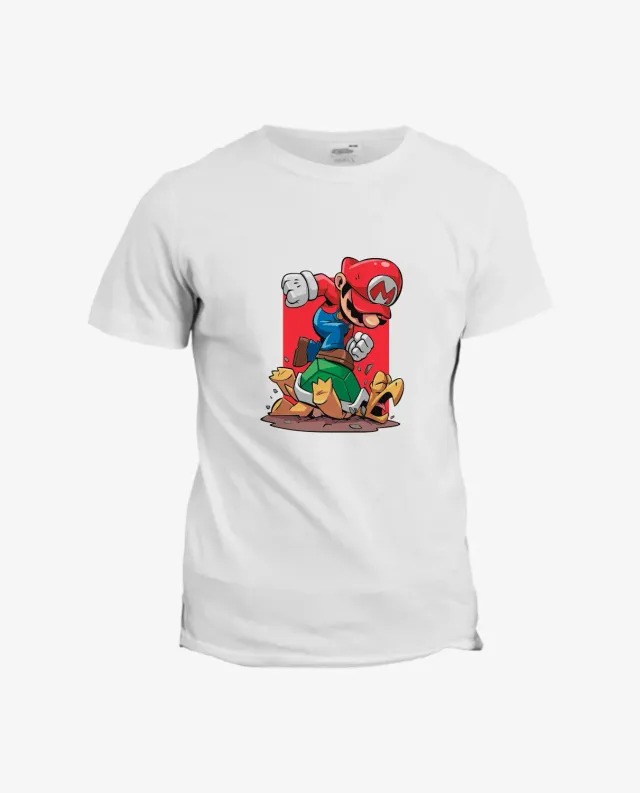 Pixgoodies Mario adore écraser des Koopa Troopas t-shirt
