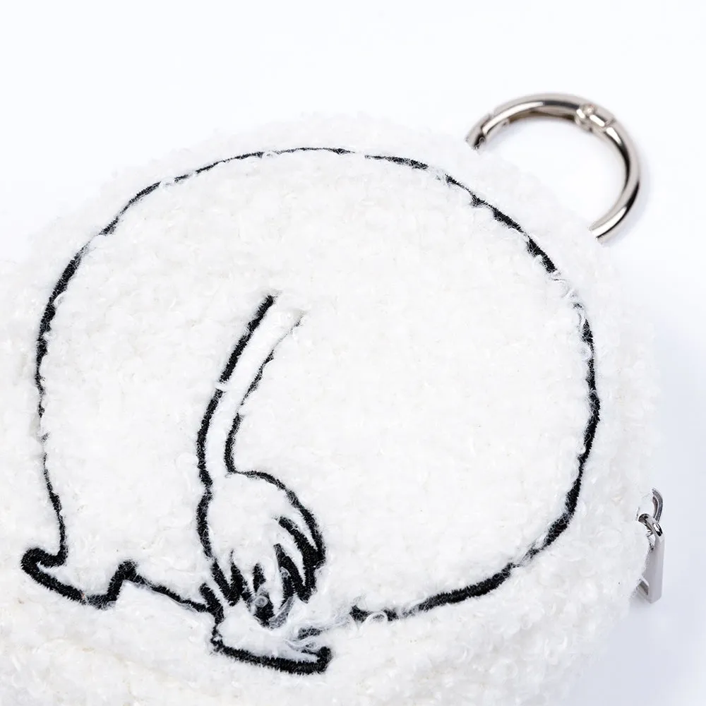Moomintroll Porte-monnaie Peluche Fesses Blanc