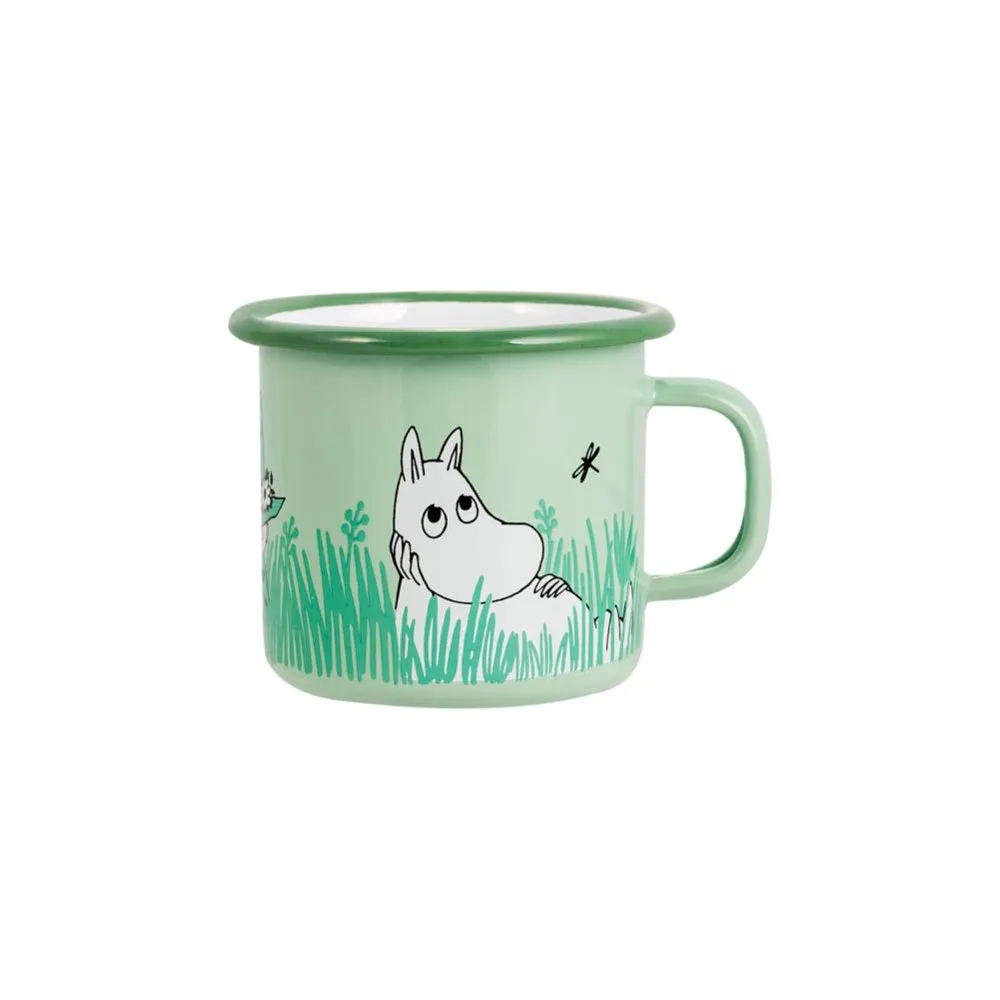 Moomintroll Boys mug émail 2,5 dl vert jardin