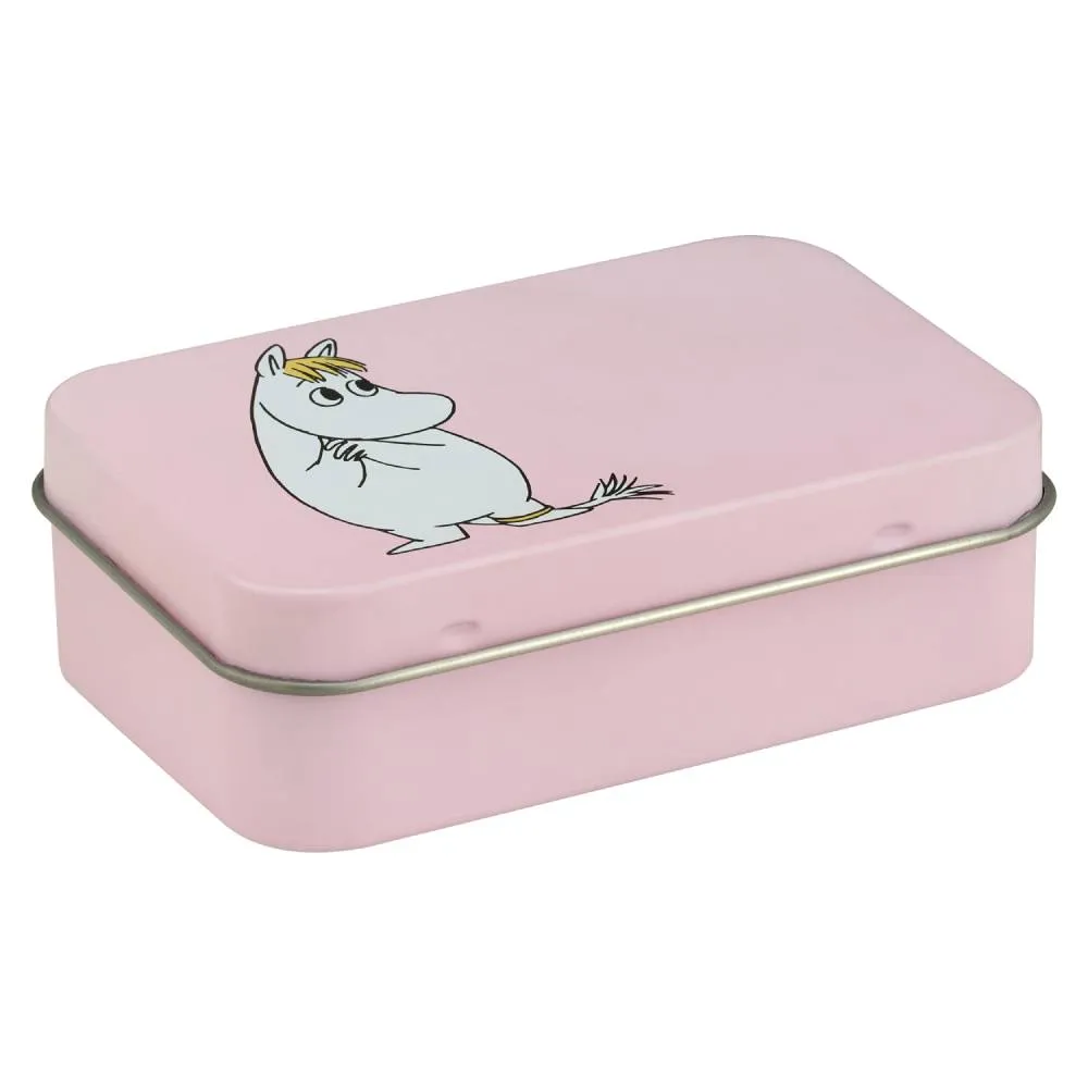Moomintroll Snorkmaiden Retro boîte métal rose 10x6,5 cm