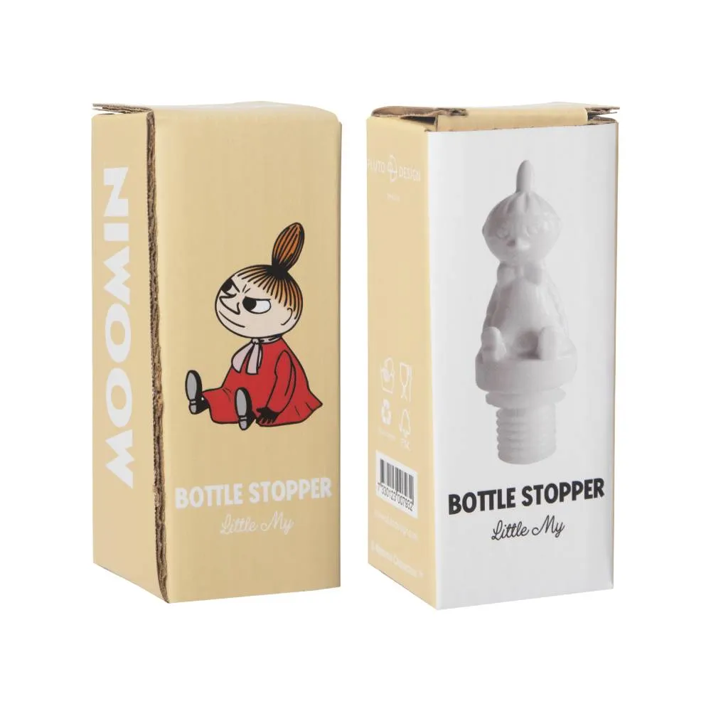 Moomintroll Little My bouchon bouteille blanc grès 9,8 cm