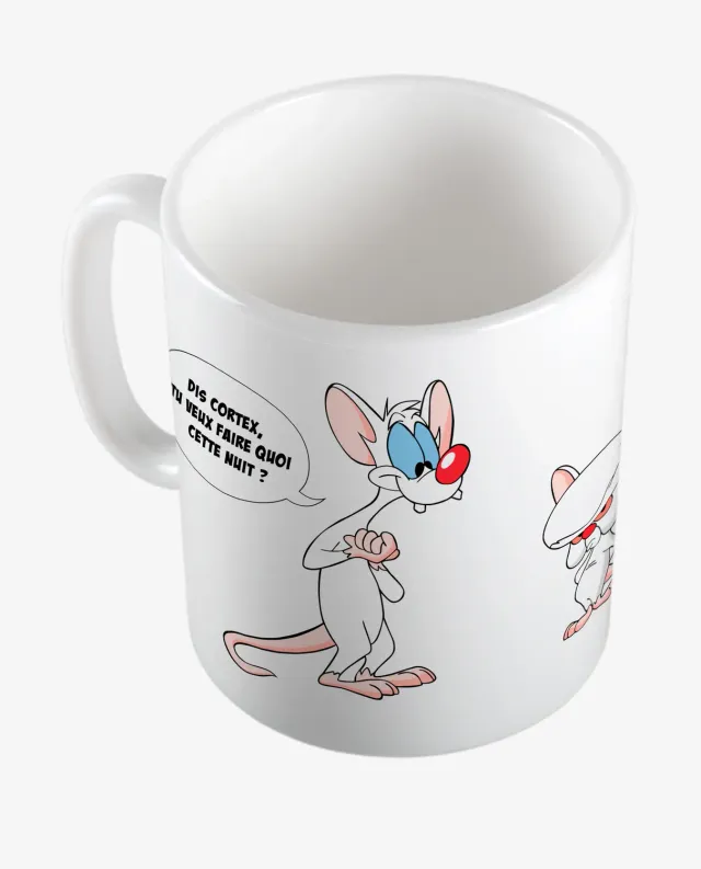 Pixgoodies Minus et Cortex le mal en marche mug céramique