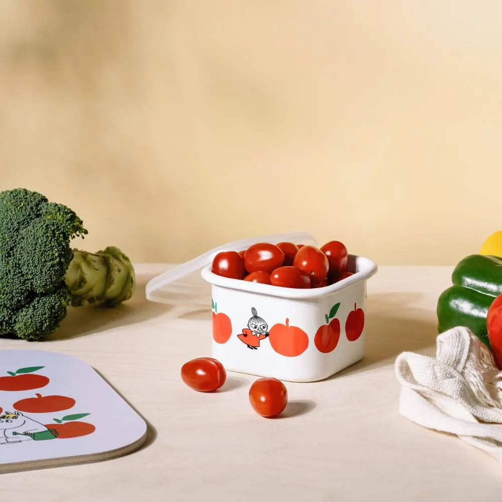 Moomintroll Joyfull Apples planche 25x32cm rouge