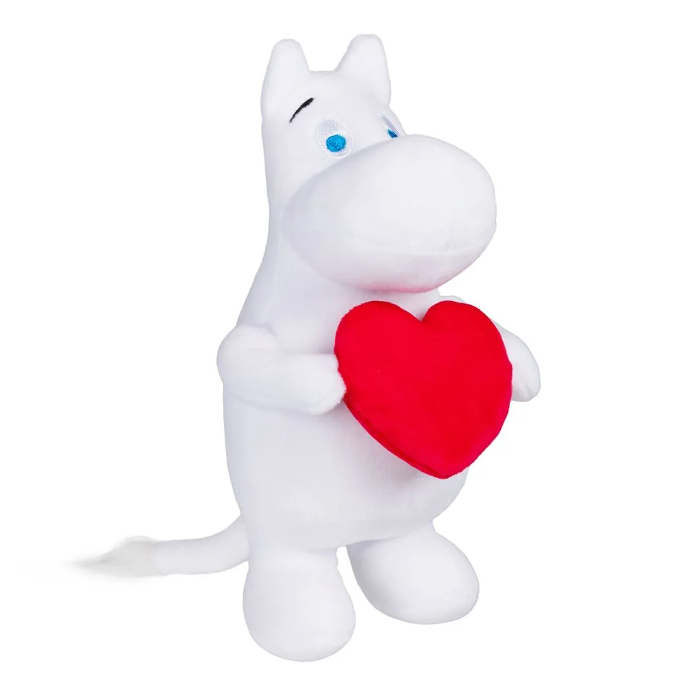 Moomintroll Heart Peluche 23 cm coeur polyester