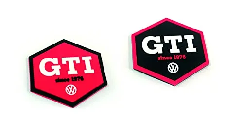 Brisa VW GTI magnets frigo lot de 2 rouge noir