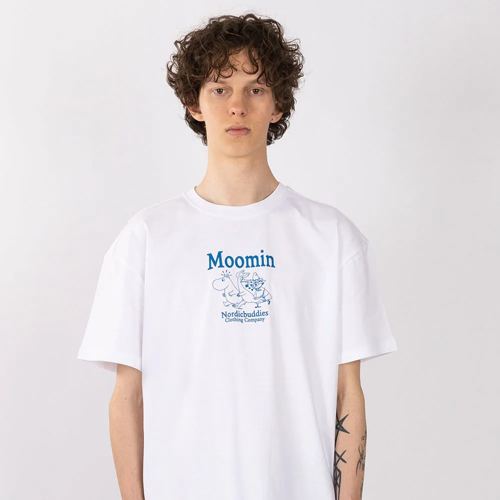 Moomintroll & Friends t-shirt blanc coton