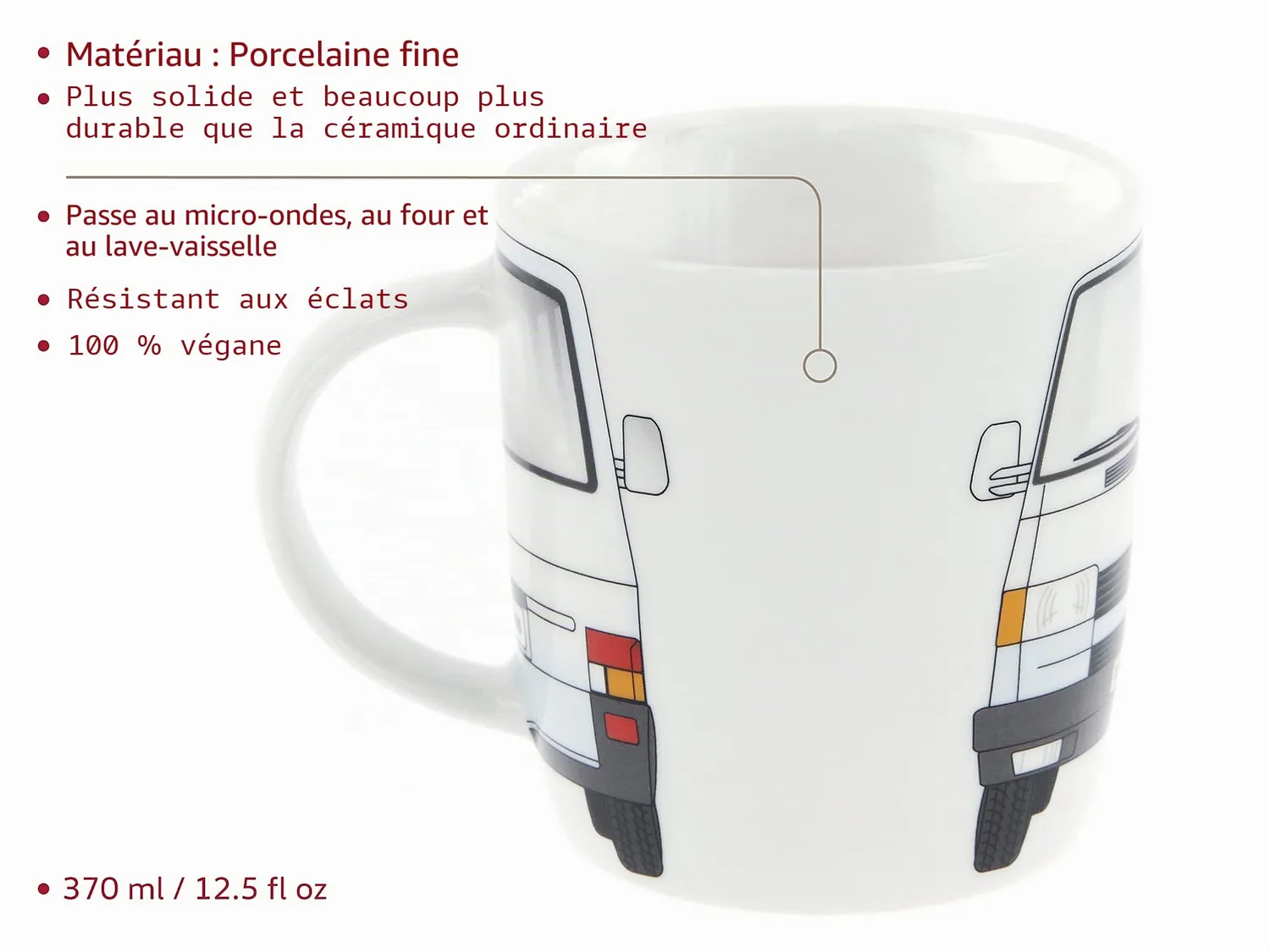 Brisa VW Collection T4 Combi mug porcelaine 370 ml