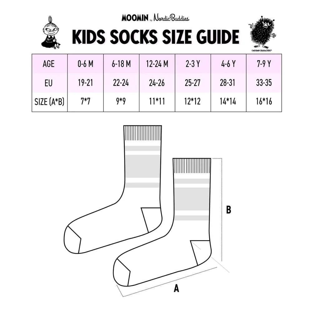 Moomintroll Fishing chaussettes enfant antiderapantes