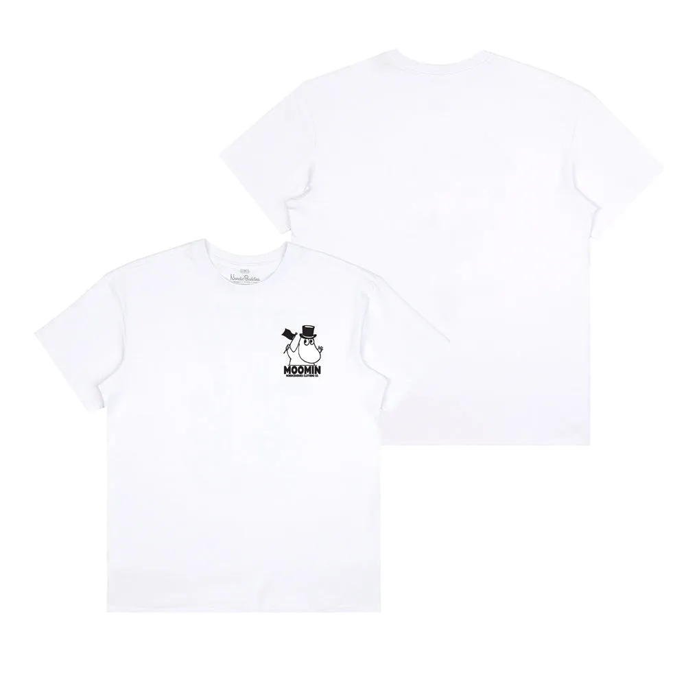 Moomintroll Moominpappa Flag t-shirt blanc coton adulte