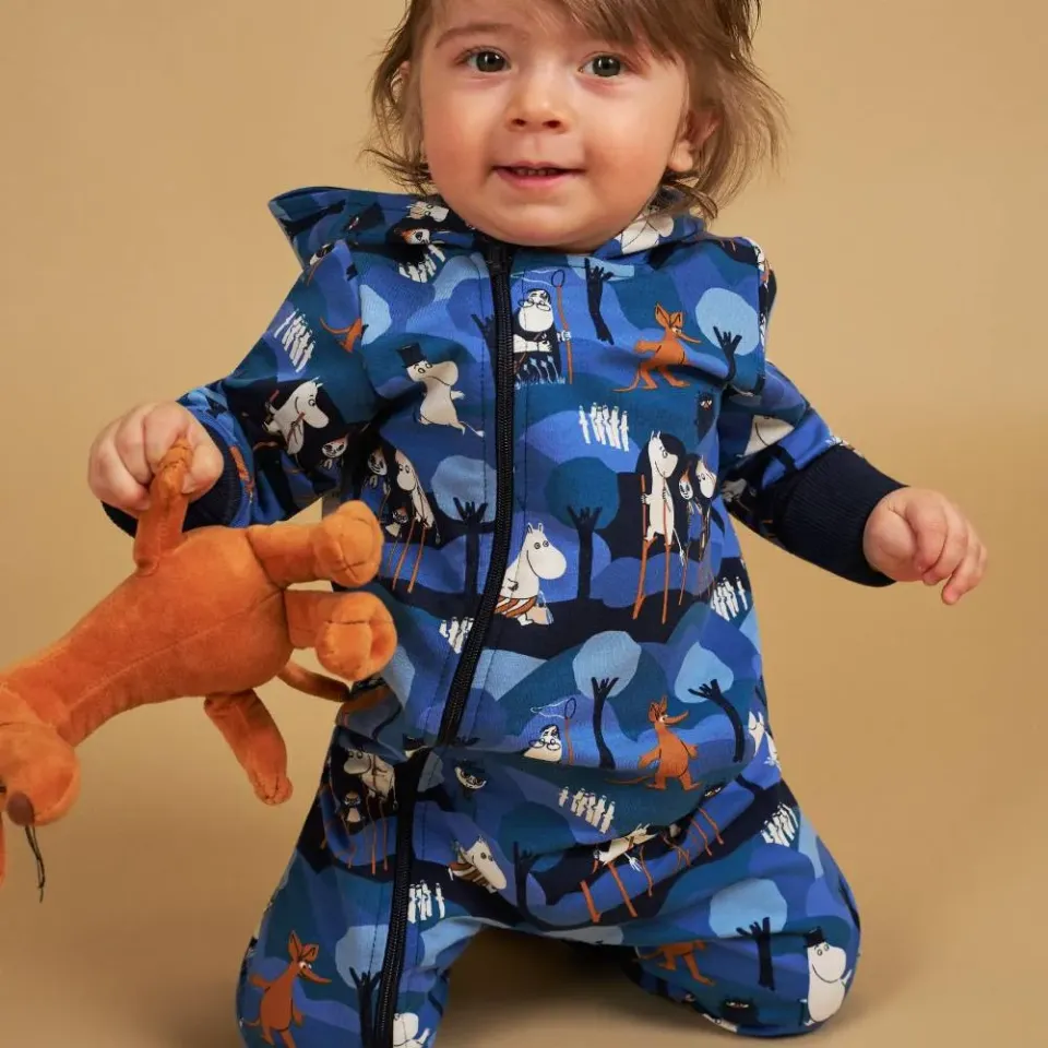 Moomintroll Moomin Adventure combinaison bébé bleue en coton