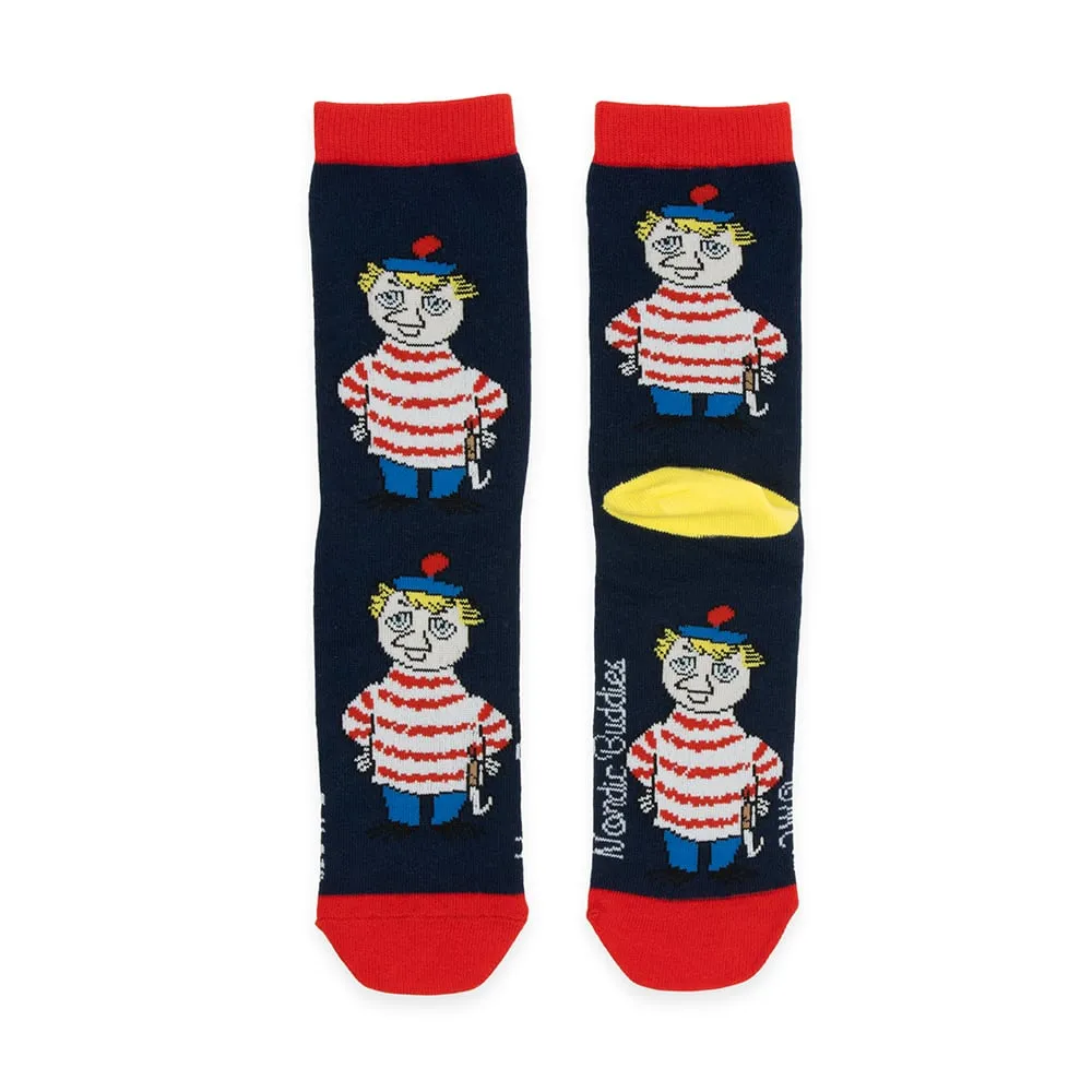 Moomintroll Too-Ticky chaussettes bleu foncé 36-42 coton